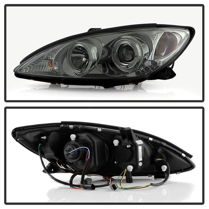Spyder Toyota Camry 02-06 Projector Headlights LED Halo LED Smoke High H1 Low H1 PRO-YD-TCAM02-HL-SM 5064325