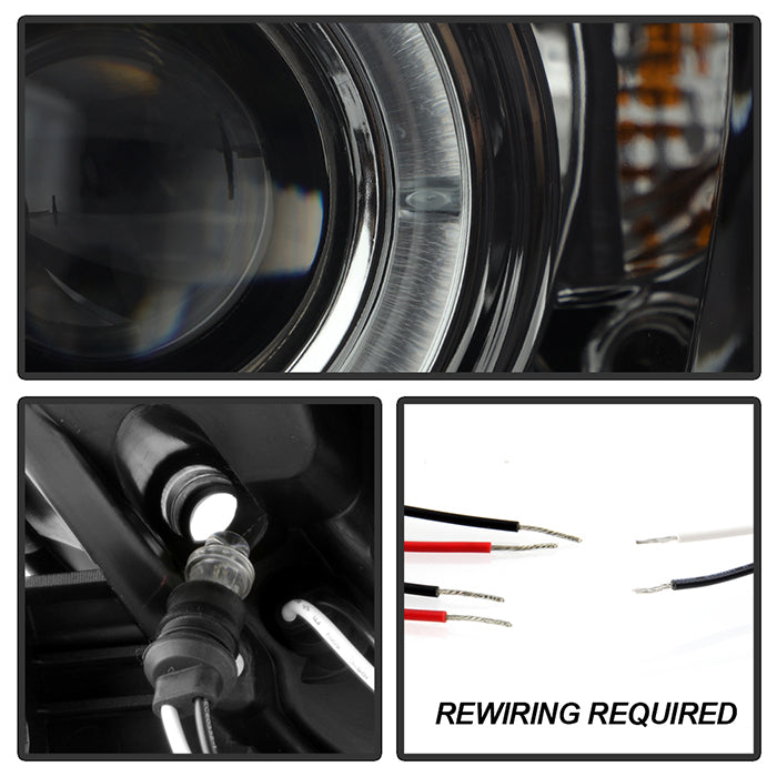 Spyder Toyota Camry 02-06 Projector Headlights LED Halo LED Smoke High H1 Low H1 PRO-YD-TCAM02-HL-SM 5064325