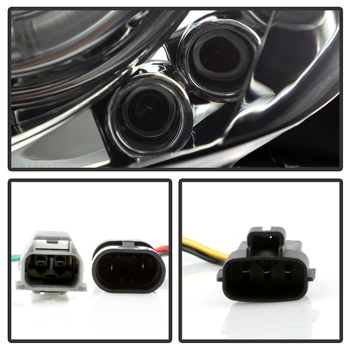 Spyder Toyota Camry 02-06 Projector Headlights LED Halo LED Smoke High H1 Low H1 PRO-YD-TCAM02-HL-SM 5064325