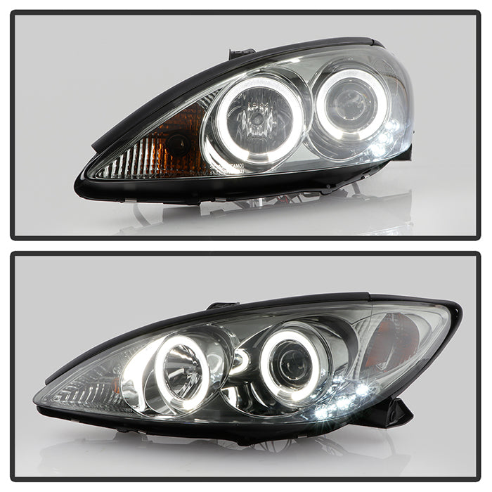 Spyder Toyota Camry 02-06 Projector Headlights LED Halo LED Smoke High H1 Low H1 PRO-YD-TCAM02-HL-SM 5064325