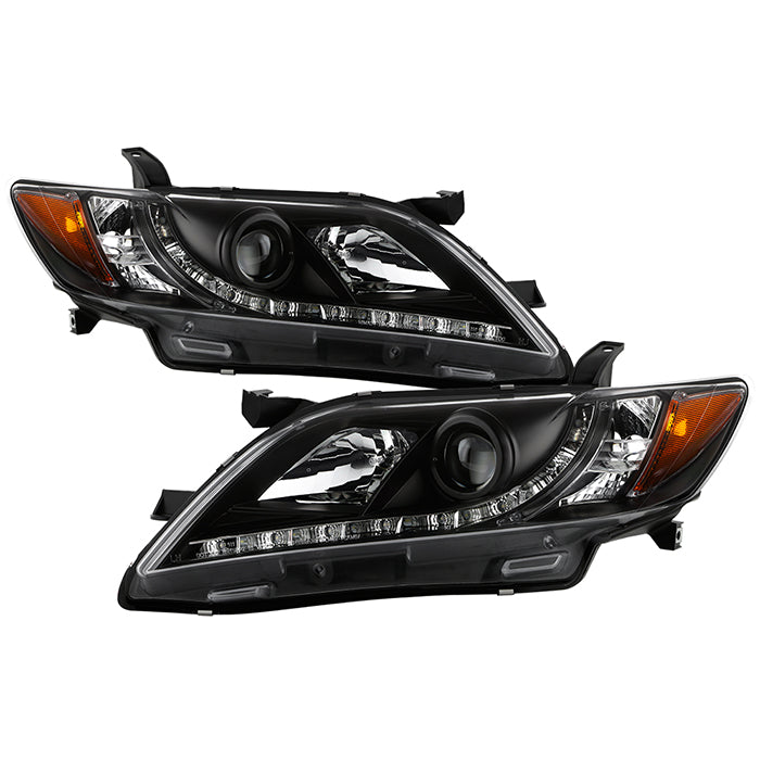 Spyder Toyota Camry 07-09 Projector Headlights DRL Black High H1 Low H7 PRO-YD-TCAM07-DRL-BK 5039422