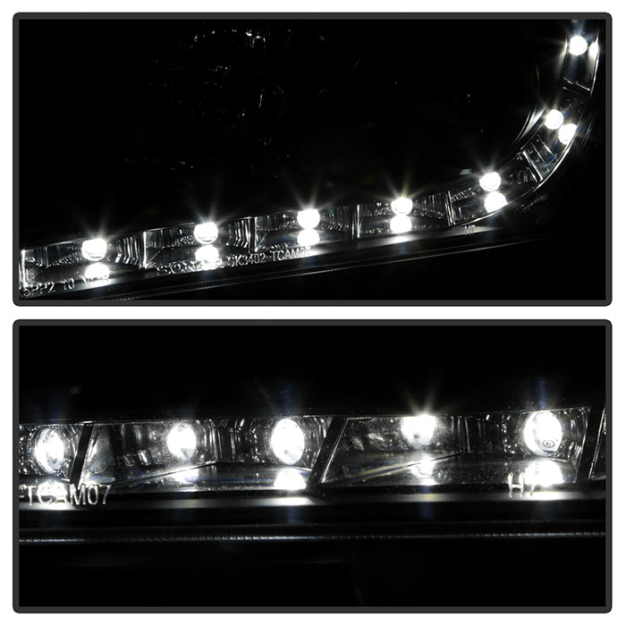 Spyder Toyota Camry 07-09 Projector Headlights DRL Black High H1 Low H7 PRO-YD-TCAM07-DRL-BK 5039422