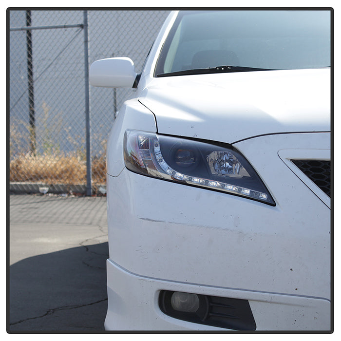 Spyder Toyota Camry 07-09 Projector Headlights DRL Black High H1 Low H7 PRO-YD-TCAM07-DRL-BK 5039422