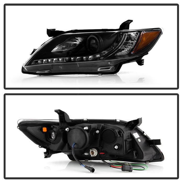 Spyder Toyota Camry 07-09 Projector Headlights DRL Black High H1 Low H7 PRO-YD-TCAM07-DRL-BK 5039422