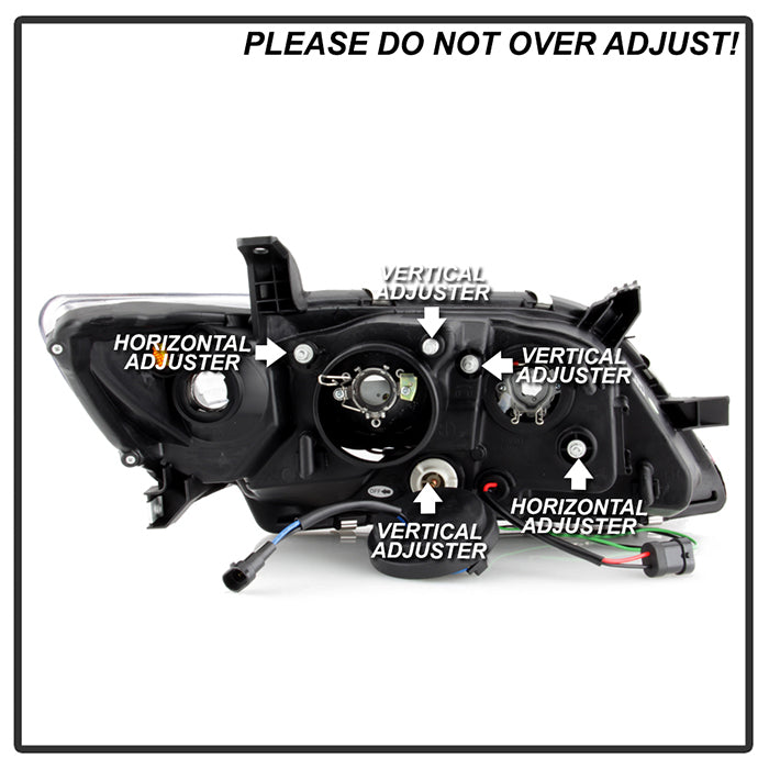 Spyder Toyota Camry 07-09 Projector Headlights DRL Black High H1 Low H7 PRO-YD-TCAM07-DRL-BK 5039422