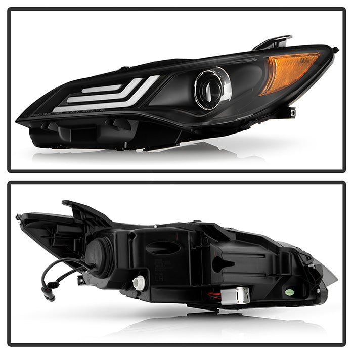Spyder 15-17 Toyota Camry Projector Headlights - Black (PRO-YD-TCAM15-LB-BK) 5085382