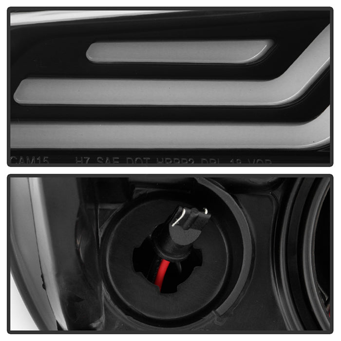 Spyder 15-17 Toyota Camry Projector Headlights - Black (PRO-YD-TCAM15-LB-BK) 5085382