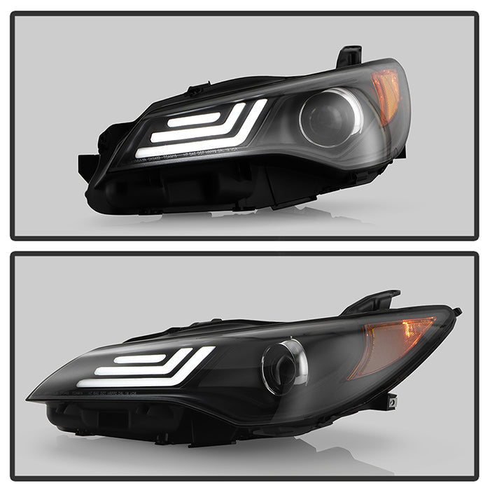 Spyder 15-17 Toyota Camry Projector Headlights - Black (PRO-YD-TCAM15-LB-BK) 5085382