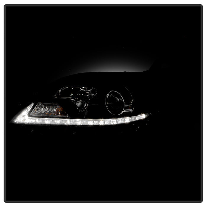 Spyder Toyota Sienna 2011-2014  Projector Headlights - DRL LED - Black PRO-YD-TSEN11-DRL-BK 5083982