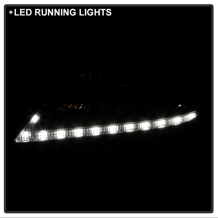 Spyder Toyota Sienna 2011-2014  Projector Headlights - DRL LED - Black PRO-YD-TSEN11-DRL-BK 5083982