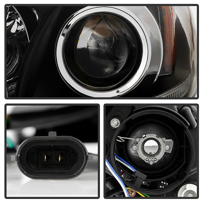 Spyder Toyota Sienna 2011-2014  Projector Headlights - DRL LED - Black PRO-YD-TSEN11-DRL-BK 5083982