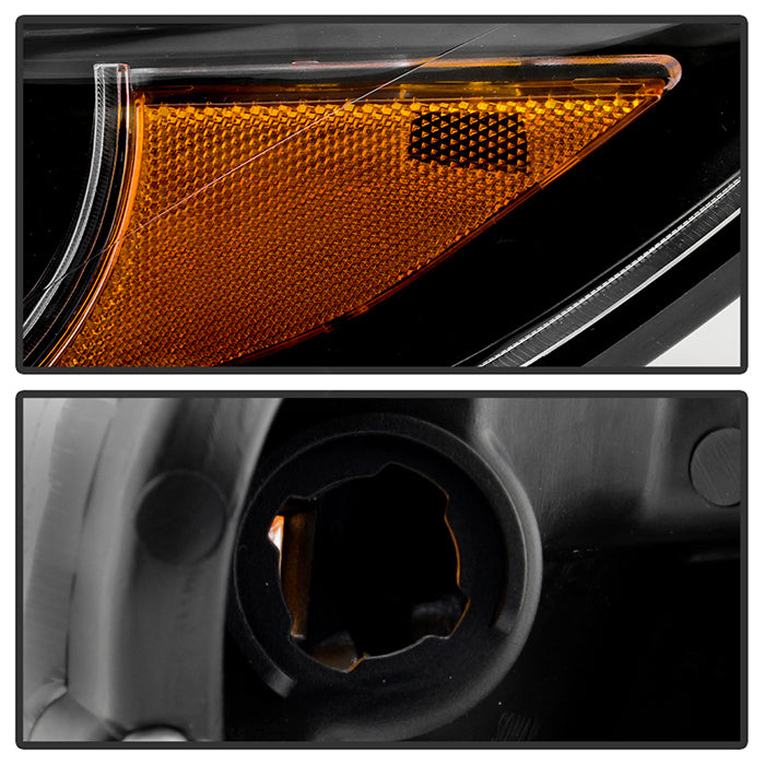 Spyder Toyota Sienna 2011-2014  Projector Headlights - DRL LED - Black PRO-YD-TSEN11-DRL-BK 5083982
