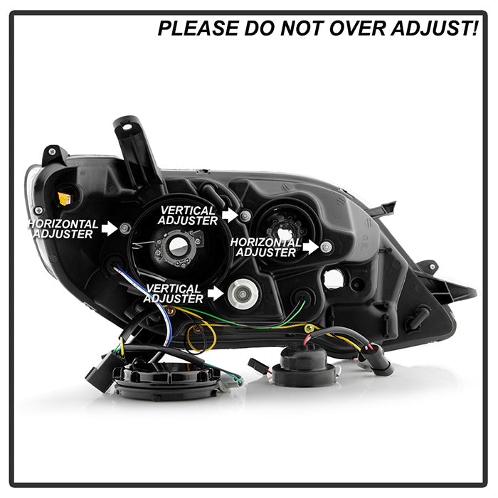 Spyder Toyota Sienna 2011-2014  Projector Headlights - DRL LED - Black PRO-YD-TSEN11-DRL-BK 5083982