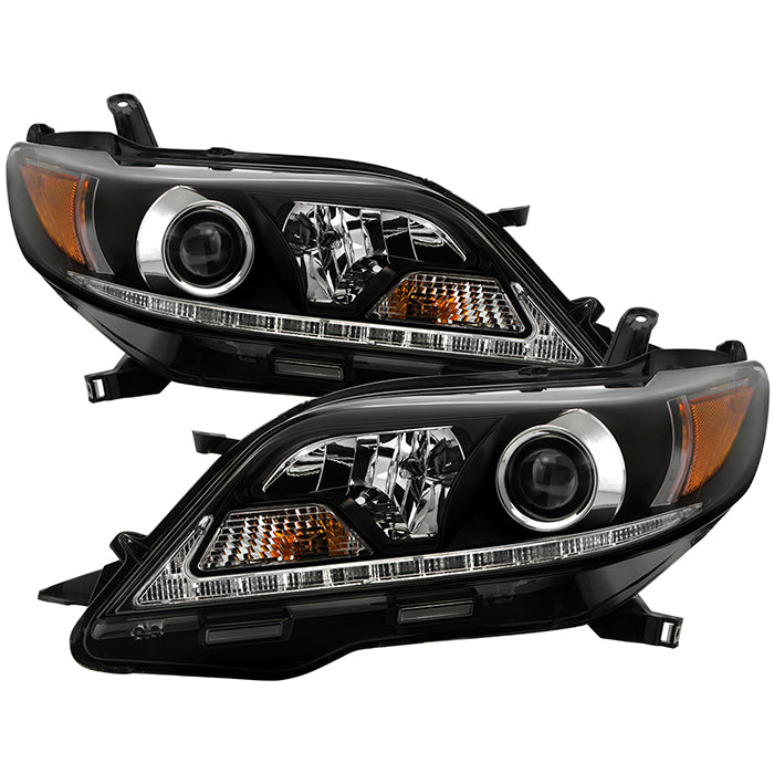 Spyder 2015-2017 Toyota Sienna Projector Headlights - DRL LED - Black PRO-YD-TSEN15-DRL-BK 5084002