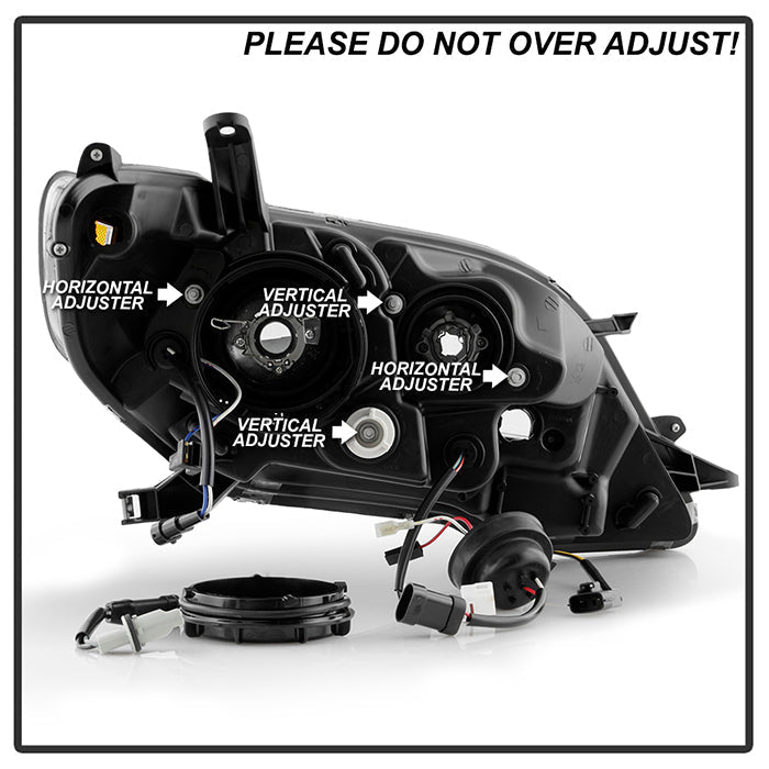Spyder 2015-2017 Toyota Sienna Projector Headlights - DRL LED - Black PRO-YD-TSEN15-DRL-BK 5084002