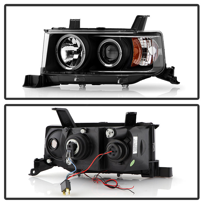 Spyder Scion XB 03-07 Projector Headlights LED Halo Black High H1 Low 9006 PRO-YD-TSXB03-HL-BK 5011893