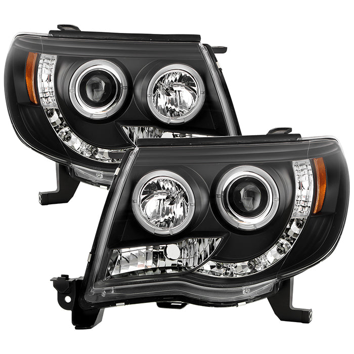 Spyder Toyota Tacoma 05-11 Projector Headlights LED Halo LED Black High H1 Low H1 PRO-YD-TT05-HL-BK 5011916