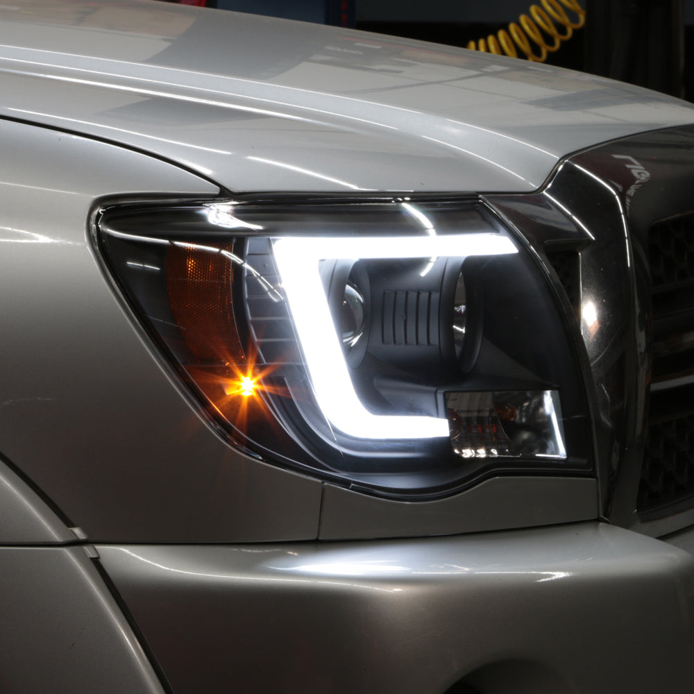 Spyder Toyota Tacoma 05-11 V2 High-Power LED Headlights - Black PRO-YD-TT05PL-BK 5088185