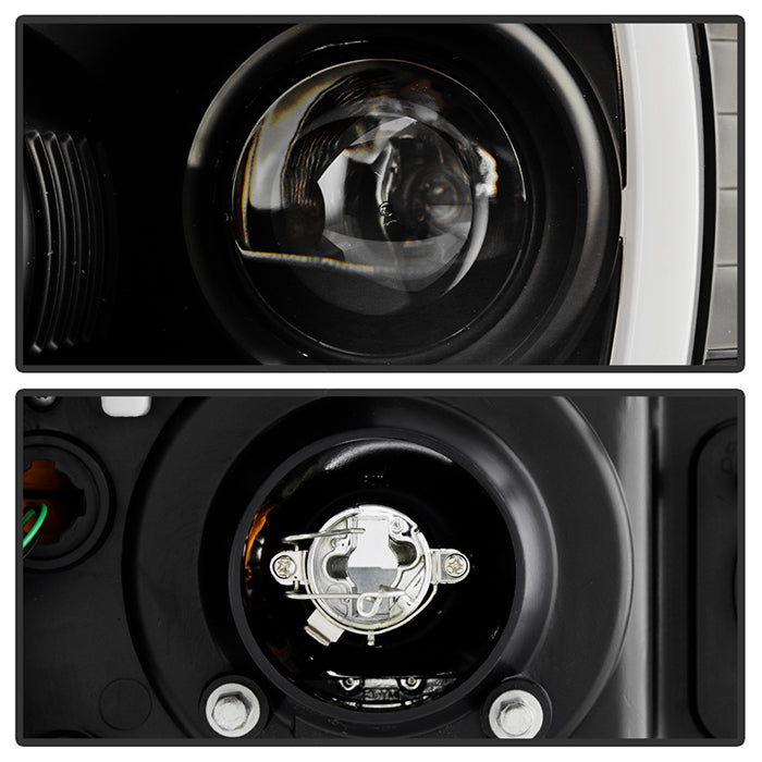 Spyder Toyota Tacoma 05-11 Projector Headlights - Light Bar DRL - Black PRO-YD-TT05V2-LB-BK 5084514