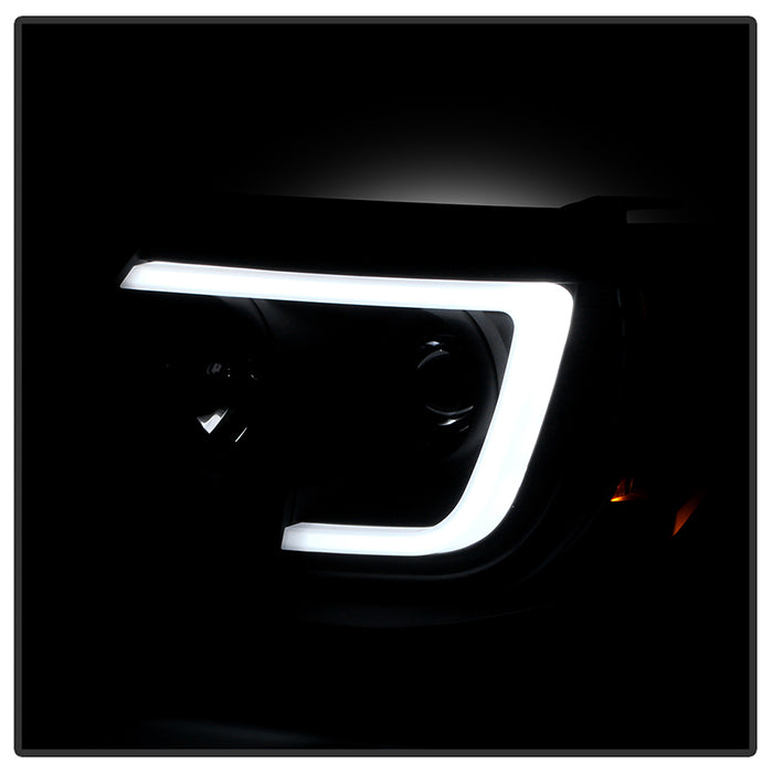 Spyder 05-11 Toyota Tacoma Ver 2 Proj Headlights - Light Bar DRL - Black Smoke PRO-YD-TT05V2-LB-BSM 5085771