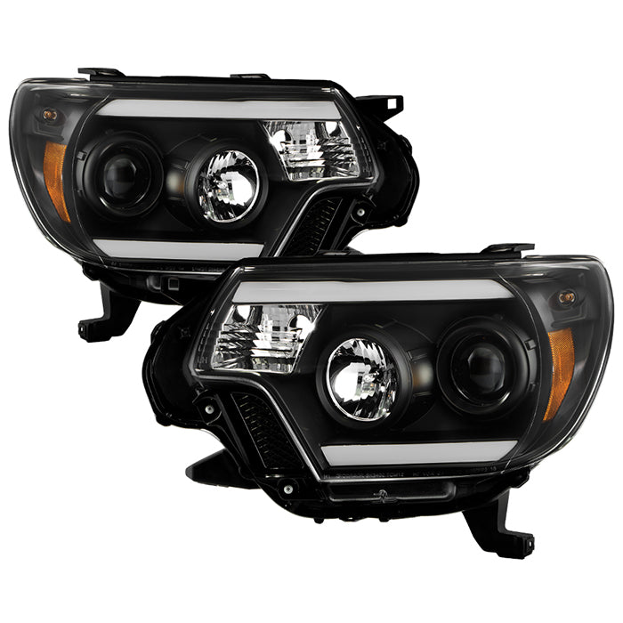 Spyder Toyota Tacoma 12-15 Projector Headlights Light Bar DRL Black PRO-YD-TT12-LBDRL-BK 5081711