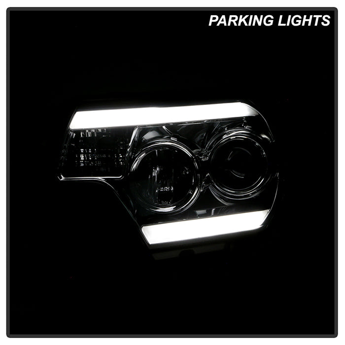 Spyder Toyota Tacoma 12-16 Projector Headlights Light Bar DRL Smoke PRO-YD-TT12-LBDRL-SM 5081728