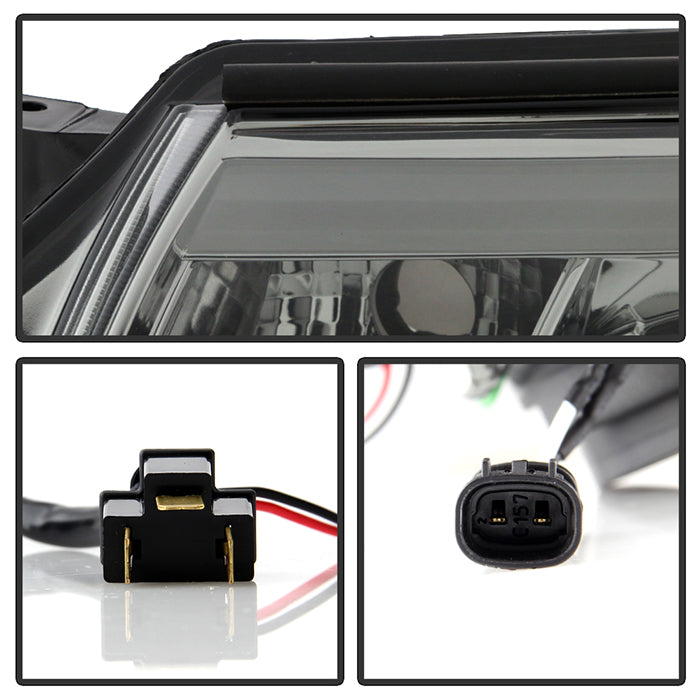 Spyder Toyota Tacoma 12-16 Projector Headlights Light Bar DRL Smoke PRO-YD-TT12-LBDRL-SM 5081728