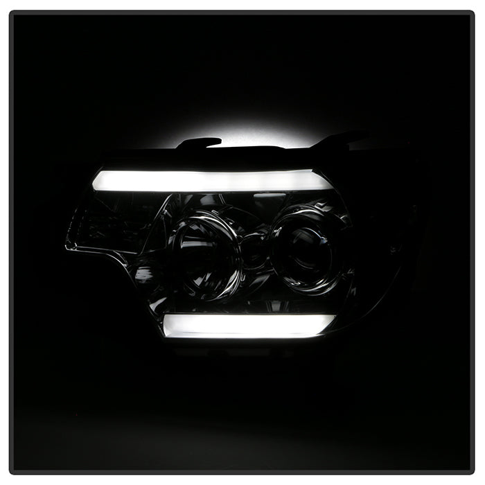 Spyder Toyota Tacoma 12-16 Projector Headlights Light Bar DRL Smoke PRO-YD-TT12-LBDRL-SM 5081728