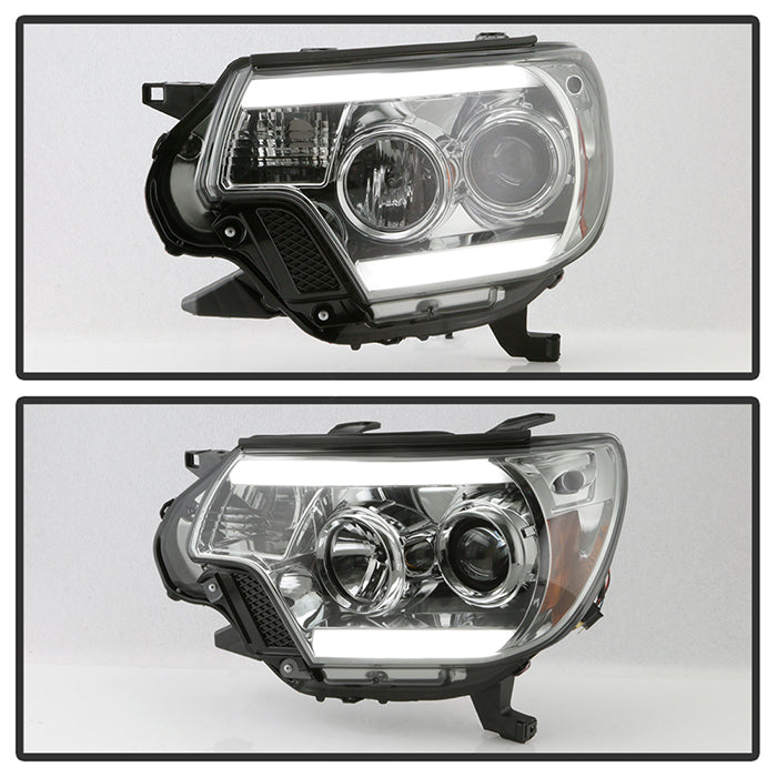 Spyder Toyota Tacoma 12-16 Projector Headlights Light Bar DRL Smoke PRO-YD-TT12-LBDRL-SM 5081728