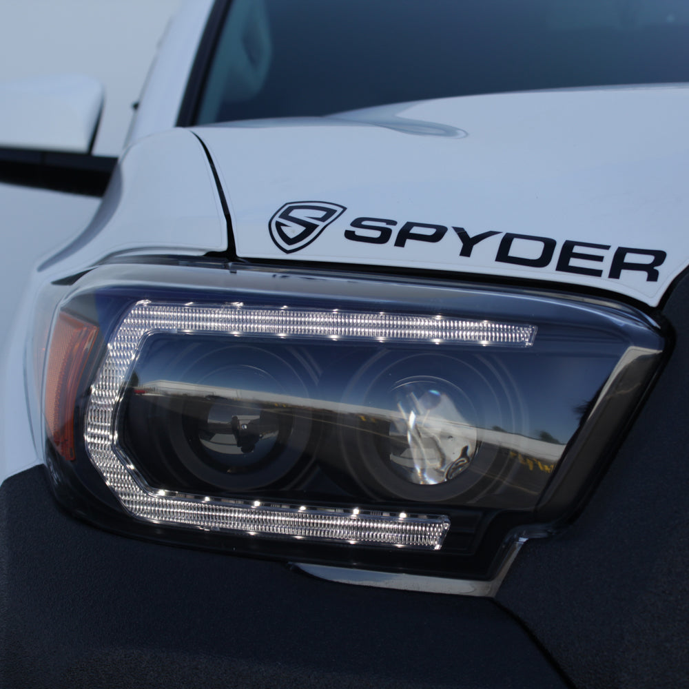 Spyder 16-18 Toyota Tacoma Projector Headlights - Seq LED Turn - Black - PRO-YD-TT16-LB-BK 5085818