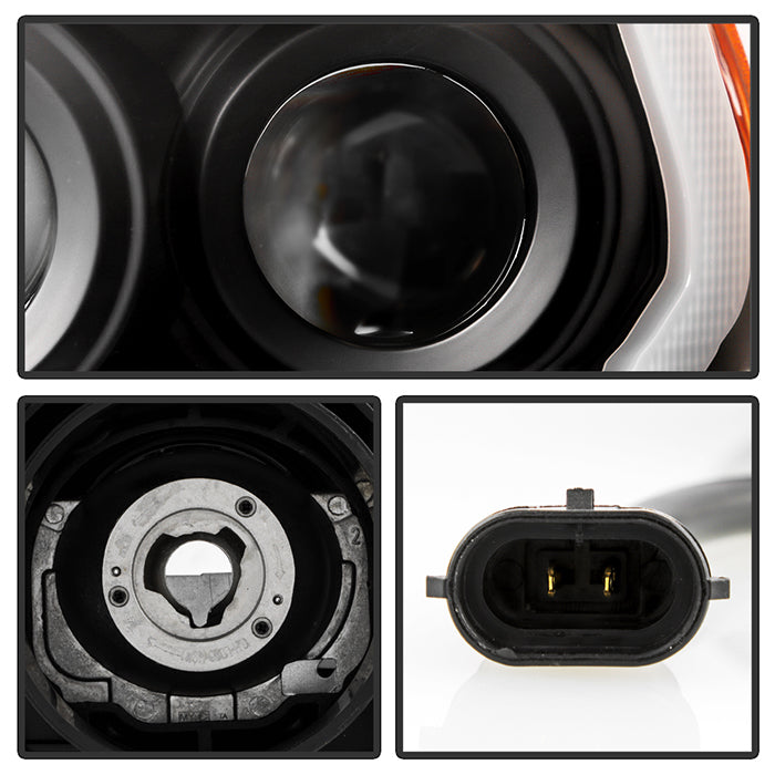 Spyder 16-18 Toyota Tacoma Projector Headlights - Seq LED Turn - Black - PRO-YD-TT16-LB-BK 5085818