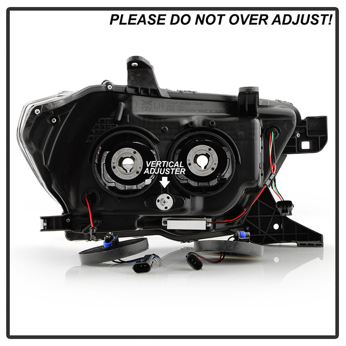 Spyder 16-18 Toyota Tacoma Projector Headlights - Seq LED Turn - Black - PRO-YD-TT16-LB-BK 5085818