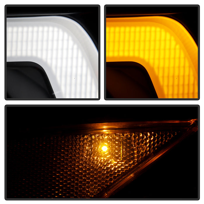 Spyder 16-18 Toyota Tacoma Projector Headlights - Seq LED Turn - Black - PRO-YD-TT16-LB-BK 5085818
