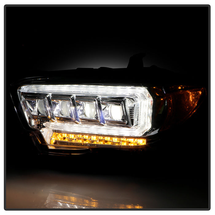 Spyder 16-20 Toyota Tacoma Halogen Model Only High-Power LED Headlights - Chrome PRO-YD-TT16HALAP-C 5088369
