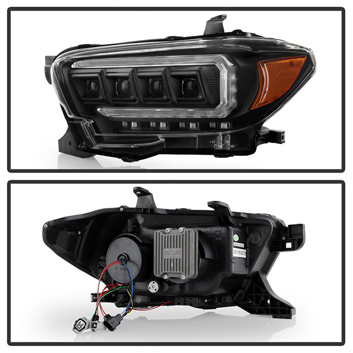 Spyder 16-20 Toyota Tacoma LED Model Only High-Power LED Headlights - Black PRO-YD-TT16LEDAP-BK 5088390