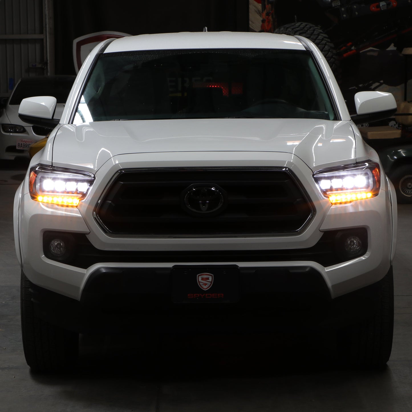 Spyder 16-20 Toyota Tacoma LED Model Only High-Power LED Headlights - Black PRO-YD-TT16LEDAP-BK 5088390