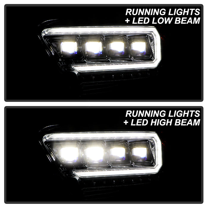 Spyder 16-20 Toyota Tacoma LED Model Only High-Power LED Headlights - Chrome PRO-YD-TT16LEDAP-C 5088383