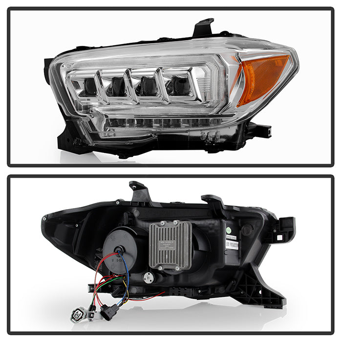 Spyder 16-20 Toyota Tacoma LED Model Only High-Power LED Headlights - Chrome PRO-YD-TT16LEDAP-C 5088383