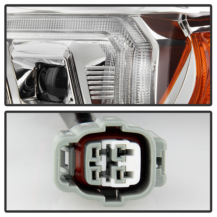 Spyder 16-20 Toyota Tacoma LED Model Only High-Power LED Headlights - Chrome PRO-YD-TT16LEDAP-C 5088383