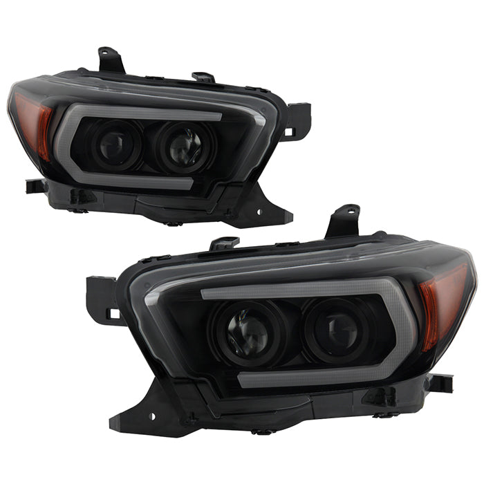 Spyder Toyota Tacoma 16-18 (TRD Model Only) Projector Headlights Black Smoke PRO-YD-TT16V1-SEQ-BSM 5087553