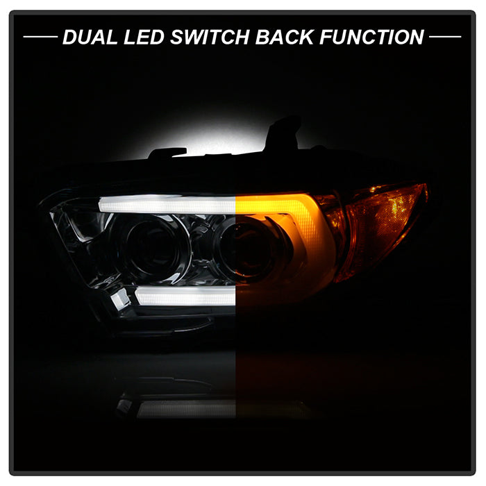 Spyder Signature Toyota Tacoma 16-18 TRD Model Projector Headlights-Chrome (PRO-YD-TT16V1-SEQ-C) 5086570