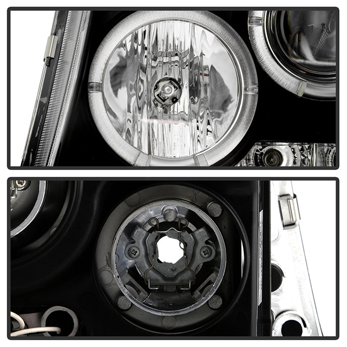Spyder Toyota Tacoma 97-00 Projector Headlights LED Halo LED Black High H1 Low H1 PRO-YD-TT97-HL-BK 5011947