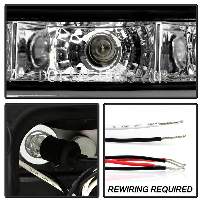 Spyder Toyota Tacoma 97-00 Projector Headlights LED Halo LED Black High H1 Low H1 PRO-YD-TT97-HL-BK 5011947