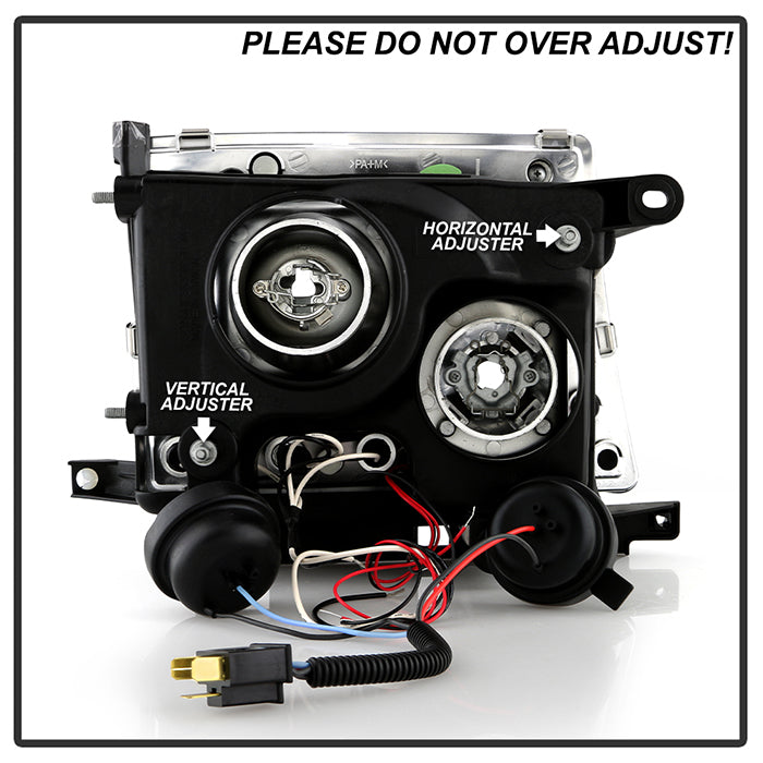 Spyder Toyota Tacoma 97-00 Projector Headlights LED Halo LED Black High H1 Low H1 PRO-YD-TT97-HL-BK 5011947