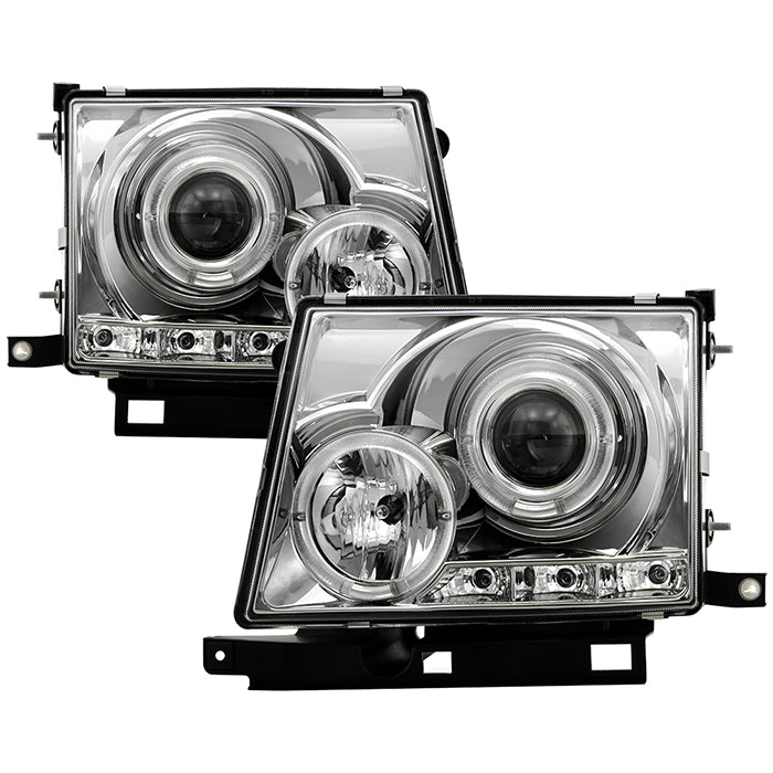 Spyder Toyota Tacoma 97-00 Projector Headlights LED Halo LED Chrome High H1 Low H1 PRO-YD-TT97-HL-C 5011954