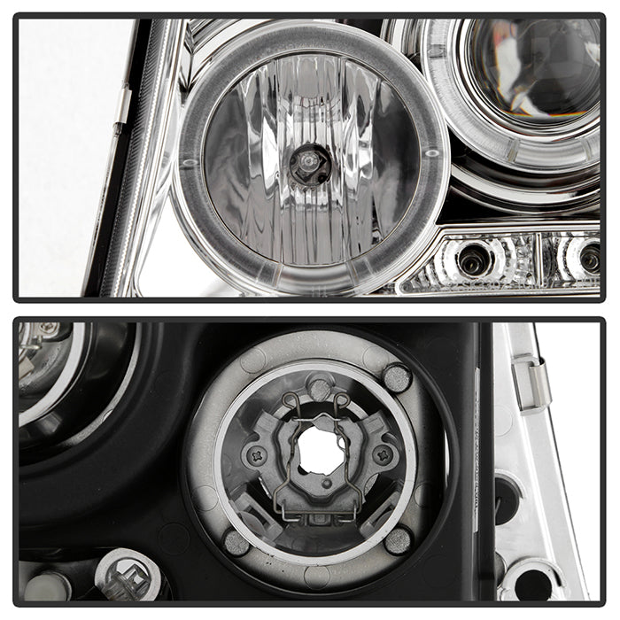 Spyder Toyota Tacoma 97-00 Projector Headlights LED Halo LED Chrome High H1 Low H1 PRO-YD-TT97-HL-C 5011954