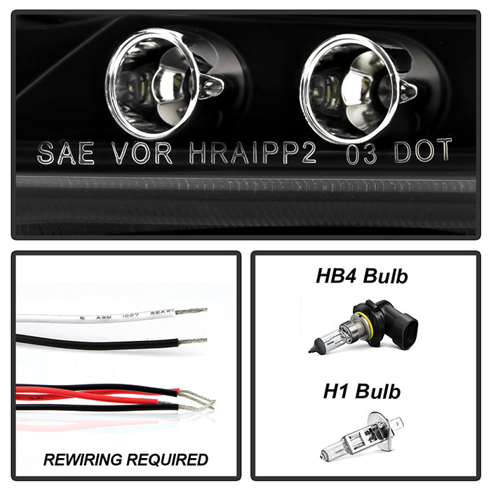 Spyder Scion TC 08-10 Projector Headlights LED Halo -Replaceable LEDs Blk PRO-YD-TTC08-HL-BK 5073303