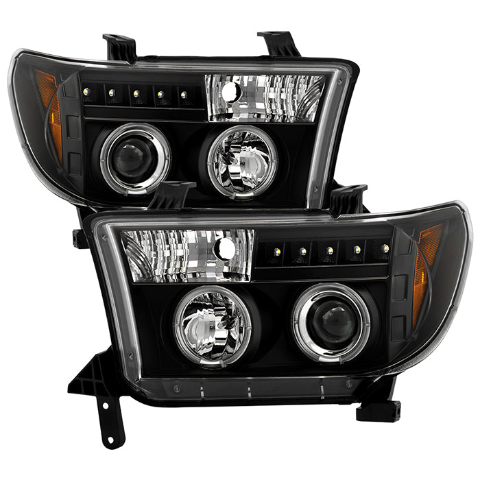 Spyder Toyota Tundra 07-133 Projector Headlights LED Halo LED Blk PRO-YD-TTU07-HL-BK 5012029