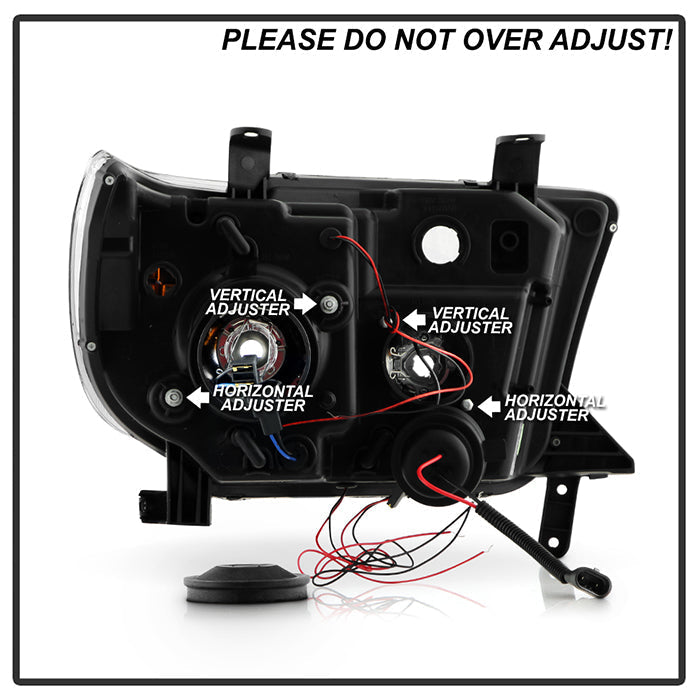 Spyder Toyota Tundra 07-133 Projector Headlights LED Halo LED Blk PRO-YD-TTU07-HL-BK 5012029