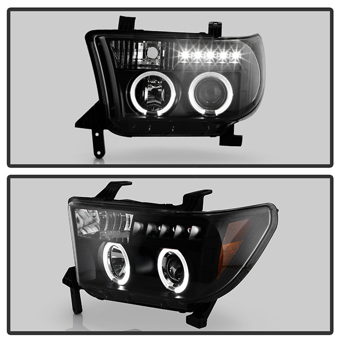 Spyder Toyota Tundra 07-133 Projector Headlights LED Halo LED Blk PRO-YD-TTU07-HL-BK 5012029